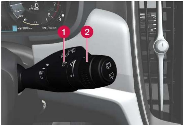 VOLVO V90 (2025) - Utiliser le capteur de pluie - 1