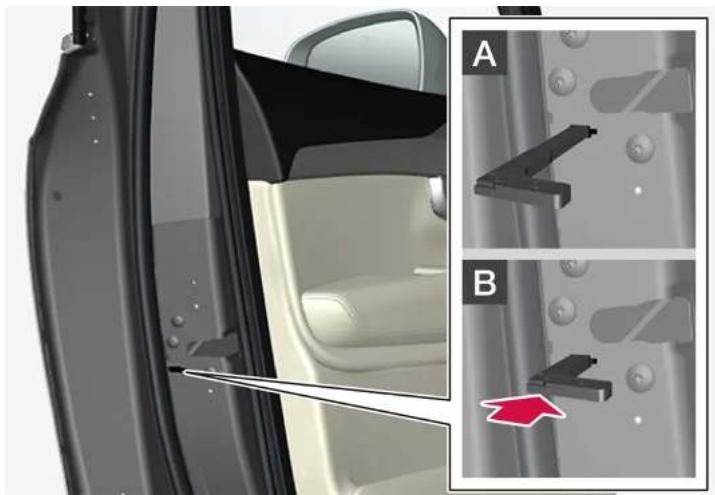 VOLVO V90 (2025) - Verrouillage avec la lame de clé - 1