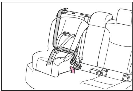 TOYOTA Corolla Cross (2024) - (ceinture à verrouillage pour siège de sécurité enfant) - 7