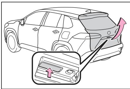 TOYOTA Corolla Cross (2024) - Ouverture/fermeture du hayon (véhicules sans hayon à commande électrique) - 1
