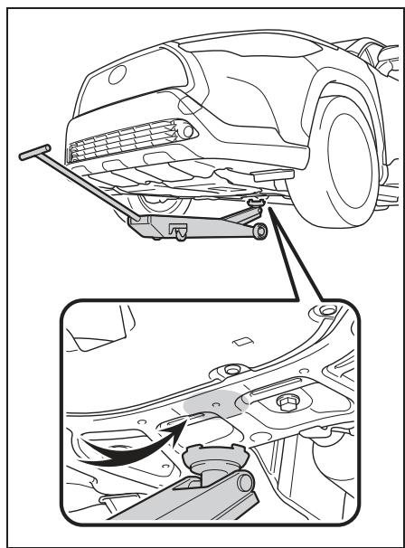 TOYOTA Corolla Cross (2024) - Emplacement du point de levage - 1