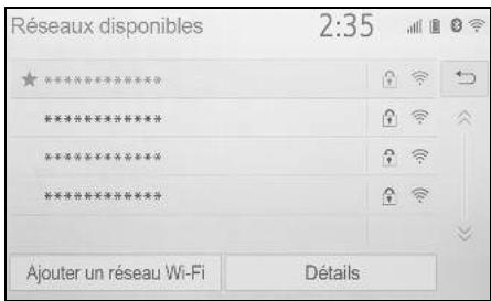 Réseaux disponibles 2:35 ********************************************************************** ********************************************************************** ********************************************************************** ********************************************************************** Ajouter un réseau Wi-Fi Détails