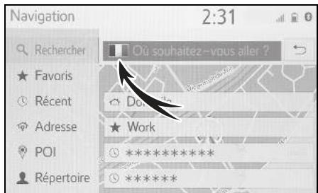 Navigation 2:31 Rechercher Favoris Récent Adresse POI Répertoire Où souhaitez-vous aller ? Do Work ***************** *****************