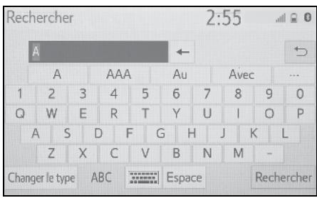 Rechercher 2:55 A A A A A A u A v e c ... 1 2 3 4 5 6 7 8 9 0 Q W E R T Y U I O P A S D F G H J K L Z X C V B N M - Changer le type ABC Espace Rechercher