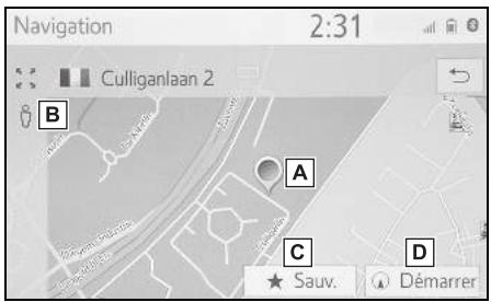 Navigation 2:31 Culliganlaan 2 B A C D ★ Sauv. Démarrer