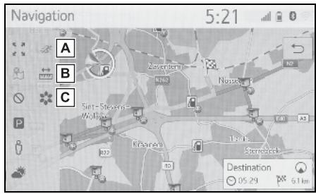 Navigation 5:21 A B C Sirt-Swollen-Wolters Risikawa Streckbeck Destination 05.29 61km