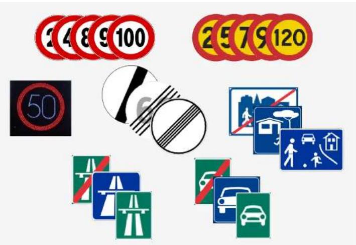 VOLVO XC60 (2024) - Informations sur la signalisation routière\* - 1