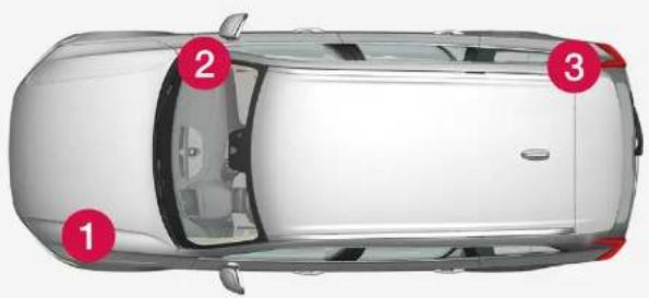 VOLVO XC60 (2024) - Emplacement des centrales électriques - 1