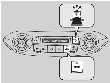 Honda CRV (2015-2017) - Dégivrage du pare-brise et des vitres - 1