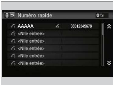Honda CRV (2015-2017) - Pour passer un appel en utilisant un numéro de téléphone - 3