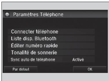 Honda CRV (2015-2017) - Ecran Paramètres Téléphone - 1