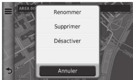Honda CRV (2015-2017) - HOME ▶ Navigation ▶ Paramètres ▶ Navigation ▶ Personaliser les contournements - 2