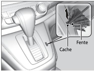Honda CRV (2015-2017) - Déblocage du dispositif de verrouillage - 1