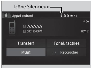 Honda CRV (2015-2017) - Options pendant un appel - 1