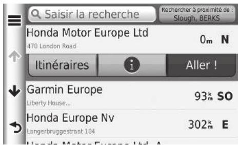 Honda CRV (2015-2017) - HOME ▶ Navigation ▶ Où aller ? ▶ Favoris - 1