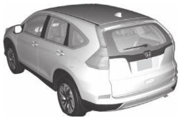 Honda CRV (2015-2017) - Modèles avec trousse de réparation des pneus - 1