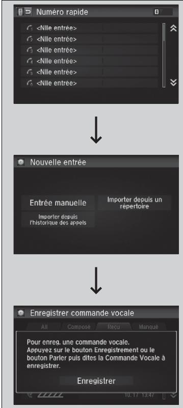 Honda CRV (2015-2017) - Numérotation rapide - 1