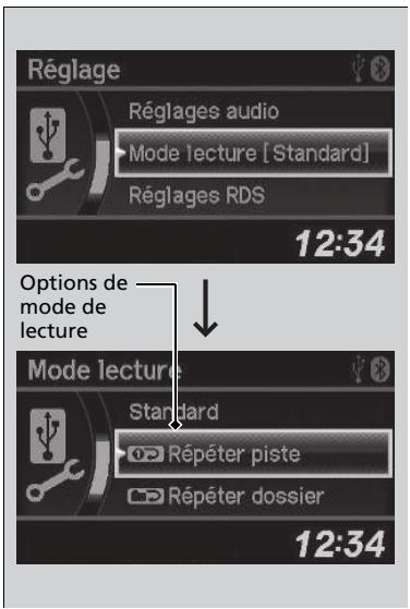 Honda CRV (2015-2017) - Sélection d'un mode de lecture - 1