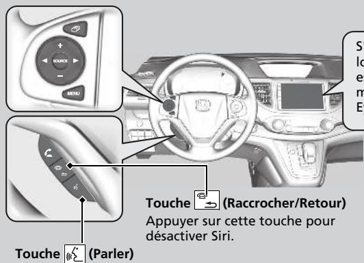 Honda CRV (2015-2017) - Utilisation de Siri Eyes Free - 1