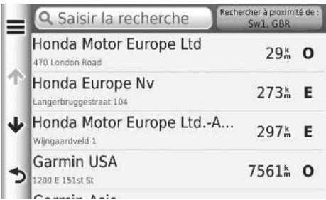 Honda CRV (2015-2017) - HOME ▶ Navigation ▶ Où aller ? ▶ Favoris - 1