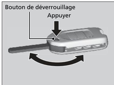 Honda CRV (2015-2017) - Clé rétractable\* - 1