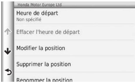 Honda CRV (2015-2017) - ■ Modification des lieux sur votre itinéraire - 3