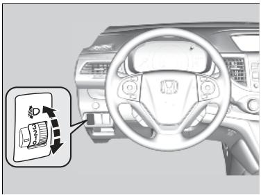 Honda CRV (2015-2017) - Dispositif de réglage de la hauteur des phares\* - 1