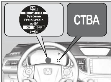 Honda CRV (2015-2017) - Activation et désactivation du système - 1