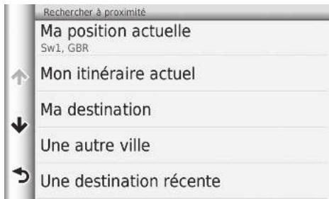 Honda CRV (2015-2017) - HOME ▶ Navigation ▶ Où aller ? ▶ Rechercher à proximité - 1