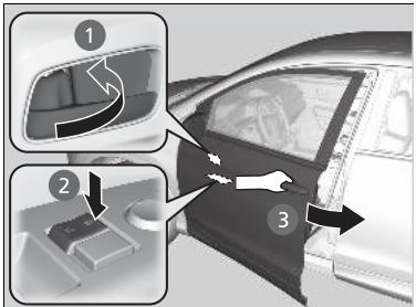 Honda CRV (2015-2017) - Verrouillage d'une porte sans utiliser de clé - 1