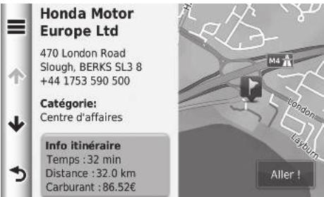 Honda CRV (2015-2017) - Enregistrement d'un lieu favori - 1