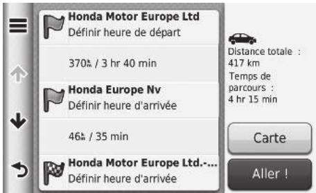 Honda CRV (2015-2017) - ■ Modification des lieux sur votre itinéraire - 2