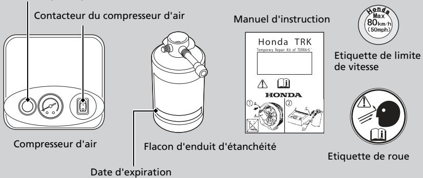 Honda CRV (2015-2017) - Se préparer à réparer provisoirement un pneu crevé - 1