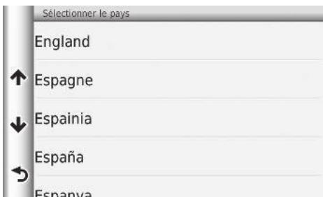 Honda CRV (2015-2017) - HOME ▶ Navigation ▶ Où aller ? ▶ Adresse ▶ Modifier le pays - 2