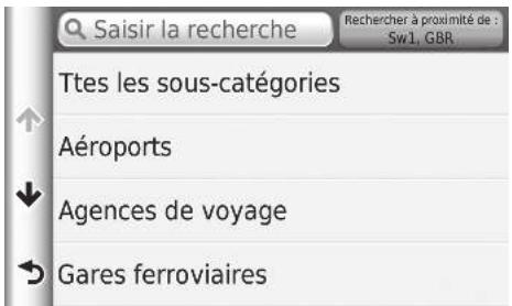 Honda CRV (2015-2017) - HOME ▶ Navigation ▶ Où aller ? ▶ Catégories - 2