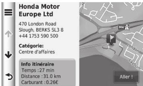 Honda CRV (2015-2017) - Visualisation de la carte de destination - 1