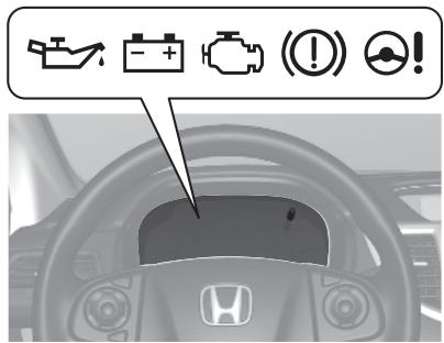 Honda CRV (2015-2017) - Les témoins s'allument - 1