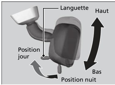 Honda CRV (2015-2017) - Rétroviseur intérieur avec positions jour et nuit\* - 1