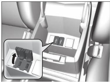 Honda CRV (2015-2017) - Ports USB\* - 1