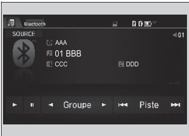 Honda CRV (2015-2017) - Lecture de fichiers Audio Bluetooth® - 1