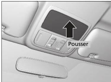 Honda CRV (2015-2017) - Porte-lunettes de soleil\* - 1