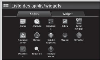Honda CRV (2015-2017) - Pour utiliser les applications ou widgets - 2