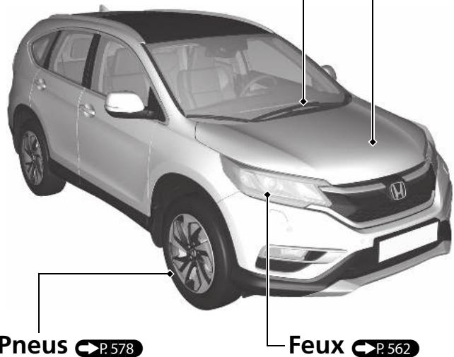 Honda CRV (2015-2017) - Balais d'essuie-glace - 1