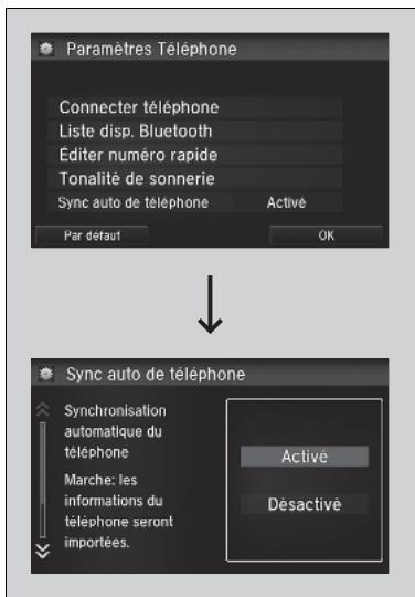 Honda CRV (2015-2017) - Importation automatique du répertoire d'un téléphone mobile et de l'historique des appels - 2