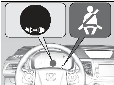 Honda CRV (2015-2017) - Dispositif de rappel de ceinture de sécurité - 1