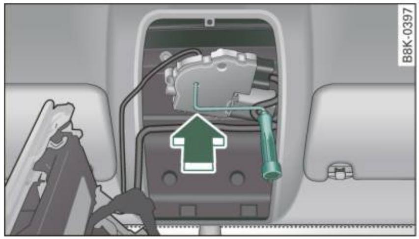AUDI A4 (2010) - Fermeture d'urgence du toit panoramique inclinable/coulissant - 2