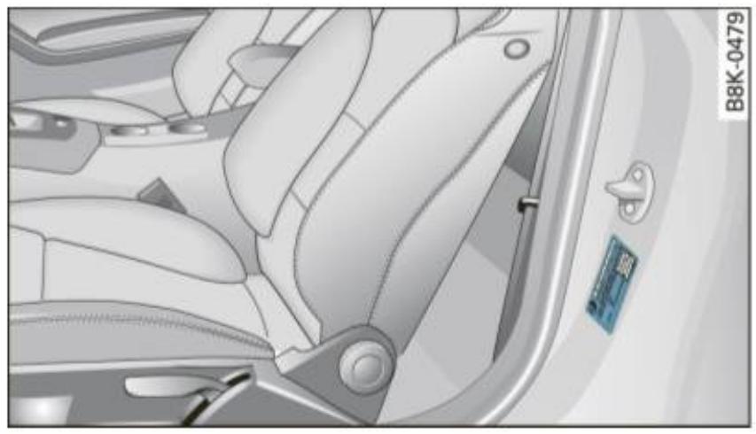 AUDI A4 (2010) - Pression de gonflage des pneus à froid - 1