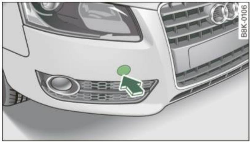 AUDI A4 (2010) - Anneau de remorquage avant - 1