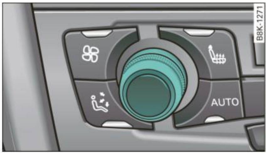 AUDI A4 (2010) - Réglage de la température - 1