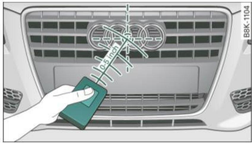 AUDI A4 (2010) - Programmation de l'émetteur HomeLink® - 2